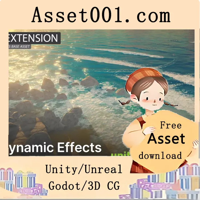 Stylized Water 3 动态效果扩展包：支持涟漪、波浪等交互式水体效果|Dynamic Effects for Stylized Water 3 (Extension) v3.0.0