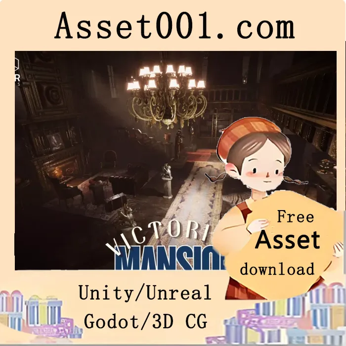 Unity发布维多利亚时代庄园环境资产，包含200+高精度场景道具|Victorian Mansion Environment v1.1
