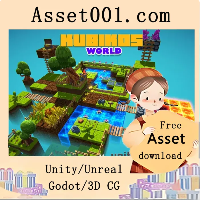 KUBIKOS 3D立方世界资产包支持Universal Render Pipeline（URP）|KUBIKOS - 3D Cube World v1.4