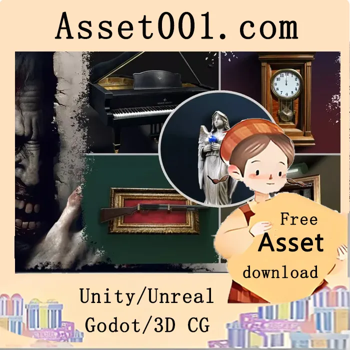 Unity Retro Horror模板 - 神秘解谜包1 v1.1.2|Retro Horror Template - Puzzle Pack 1 v1.1.2