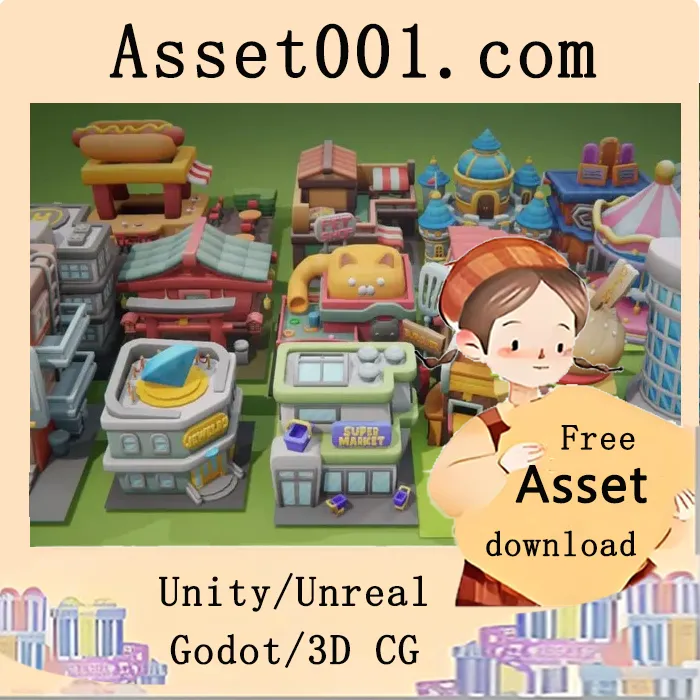 Unity 15栋建筑等级包 - 75个层级，适用于城市模拟与建造类游戏|15 Buildings Level Up Pack - 75 levels v2.0