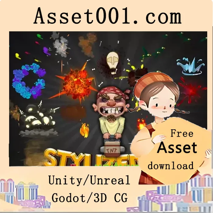 移动游戏必备的优化高清艺术资源包！|Stylized FX v1.0.1