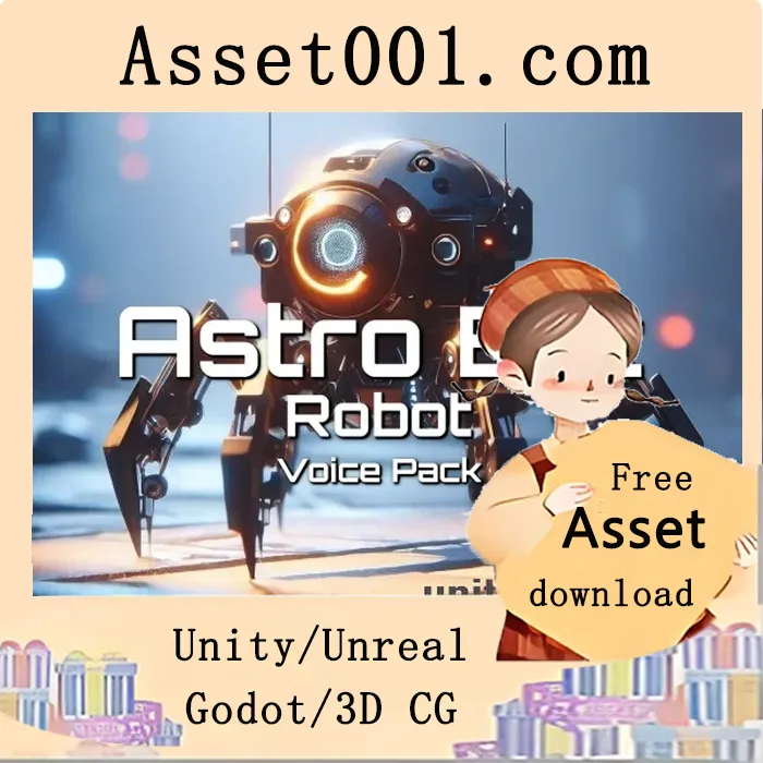 Astro Bot机器人语音包：90种独特语音与电影级音效|Astro Bot - Robot Voice Pack v1.1.0