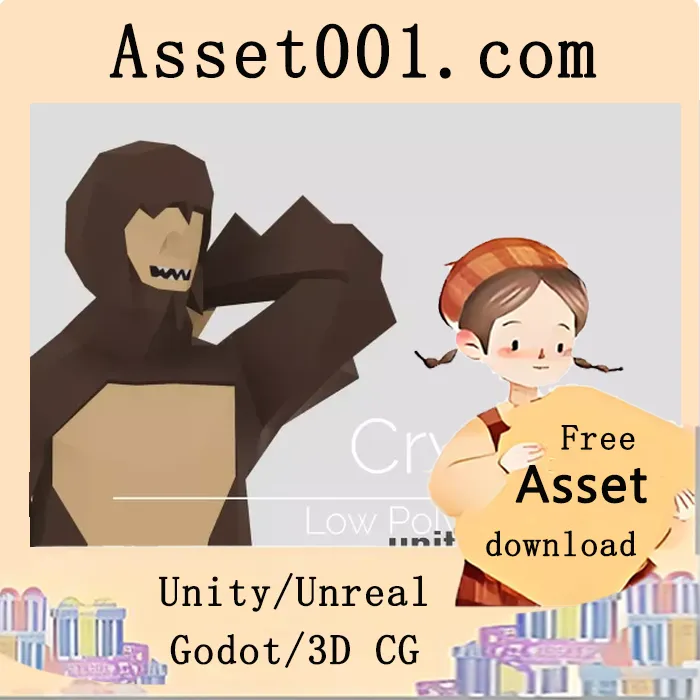 低多边形民俗怪物资产包：13种高性能怪物模型|Cryptid: Low Poly Monsters v1.1