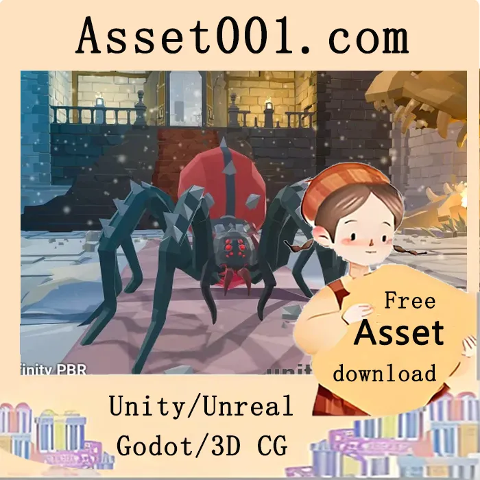 Low Poly Character - Spider - Fantasy RPG v1.0