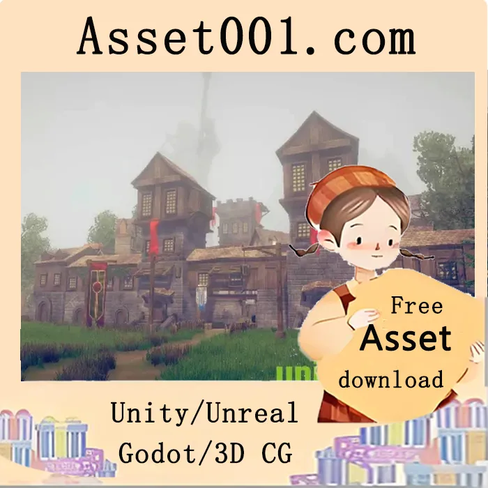 Titan Town：一款风格独特、氛围感十足的中世纪史诗环境资源包|Titan Town v1.1