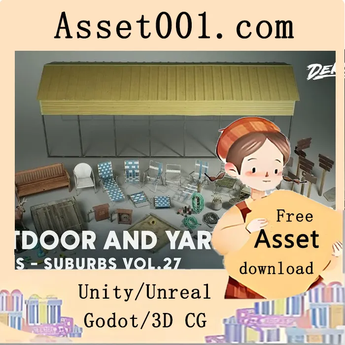 Unreal Engine 5 南郊系列27：户外与庭院场景（Nanite与低多边形）|Suburbs VOL.27 - Outdoor and Yard Spaces (Nanite and Low Poly)