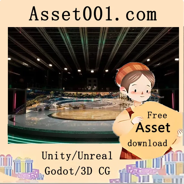 虚拟制片场景设计：适用于电影拍摄与游戏集成的Metal Style 4.27+项目|Studio 001 (METAL STYLE) 4.27+