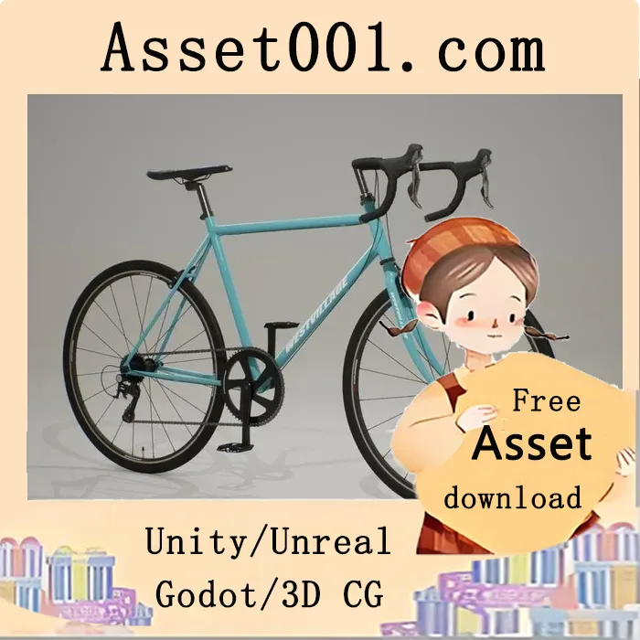 支持变色功能的公路自行车模型及骑行系统演示|Road Bike