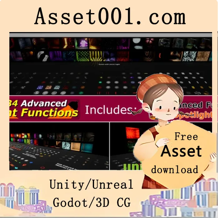 支持动画、动态闪烁与实时音效的可定制光照函数系统|234 Advanced Light Function v4.26-4.27+