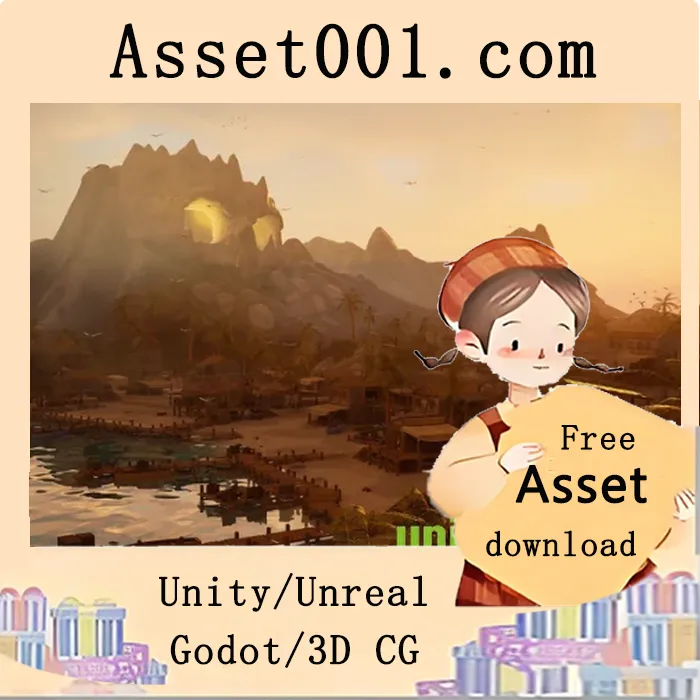 基于虚幻引擎5的模块化海盗岛场景，包含100+独特模型、Lumen光照与丰富视觉特效|Pirate Island (Pirate, Pirates, Island) v5.1+