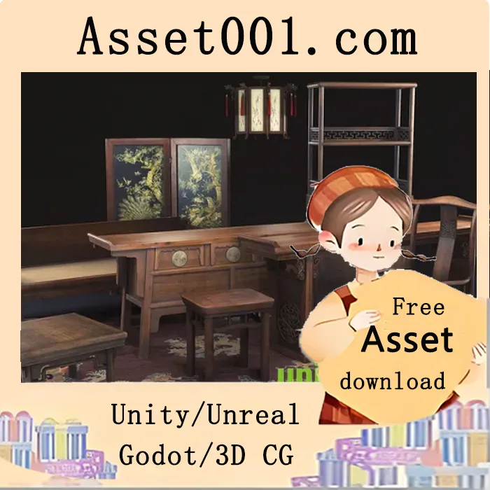 10件高品质中式古董家具模型集合|Chinese Furniture v4.20-4.27+