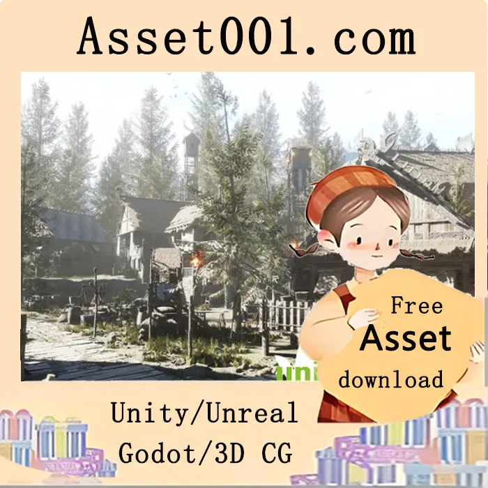 基于虚幻引擎5的模块化维京村巨包，融合卢梅恩与纳尼特技术|Modular Viking Village - Medieval Town - Medieval Village - Fantasy Village v5.0-5.2+