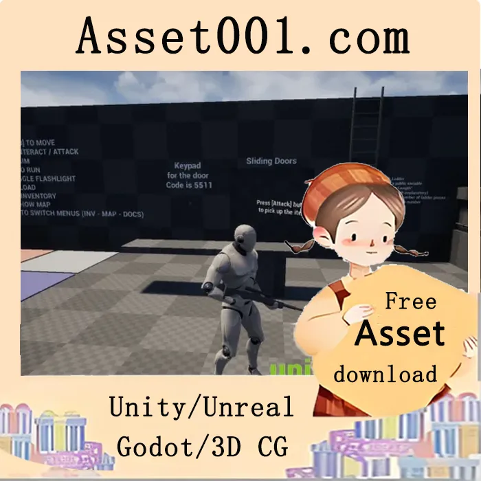 基于蓝图打造的高级生存恐怖游戏模板：完整物品系统与沉浸式玩法|Advanced Survival Horror v5.5