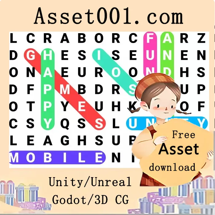 Unity资产商店：经典单词搜索益智游戏完整模板 v2.5.1|Word Search - Puzzle Game v2.5.1