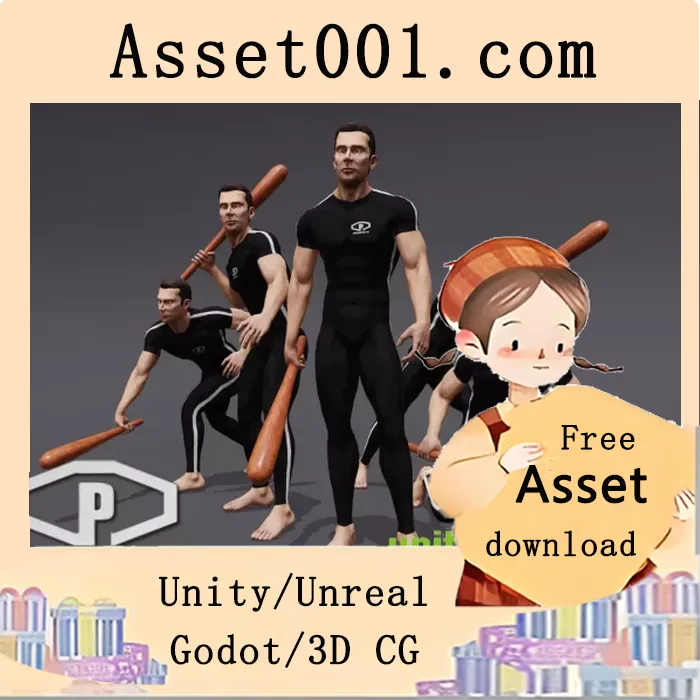 高质量单手近战武器动画集推荐|ANIMSET: 1 HANDED MELEE WEAPON v1.5