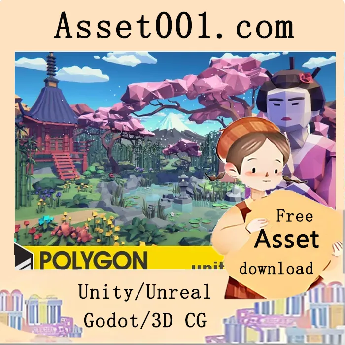 免费获取最新版Polygon Samurai低多边形3D艺术包|POLYGON Samurai - Low Poly 3D Art by Synty v1.6