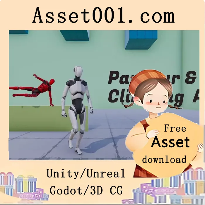 Unity FS 工具包：支持攀爬与特技穿越的AI角色创建|FS Parkour And Climbing AI v1.5