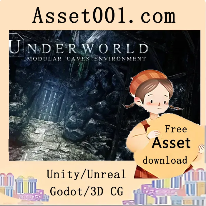 Unity地下洞穴环境构建包：105个预制体与29个模块助力快速搭建复杂地下场景|Underworld: Cave Environment v1.31