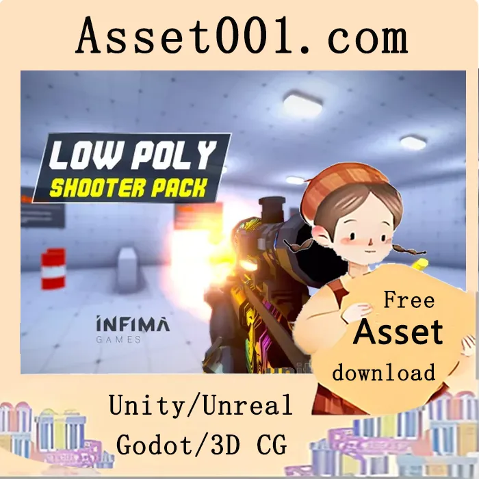 Unity低多边形射击游戏模板免费下载|Low Poly Shooter Pack v4.3.1