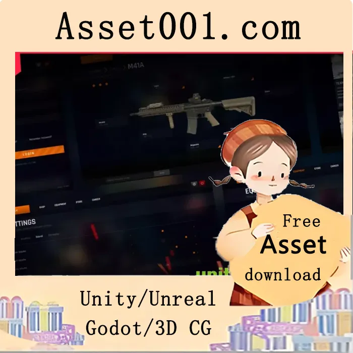 Unity射击游戏用户界面套件：9个预布局屏幕与完整UI资源包|Shooter Game User Interface Starte v1.0
