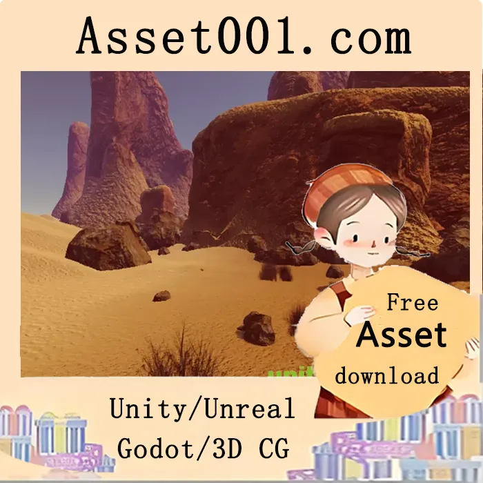 大型沙漠地图资源包：包含14个预制体与LOD优化技术|Vast Desert Environment v1.0