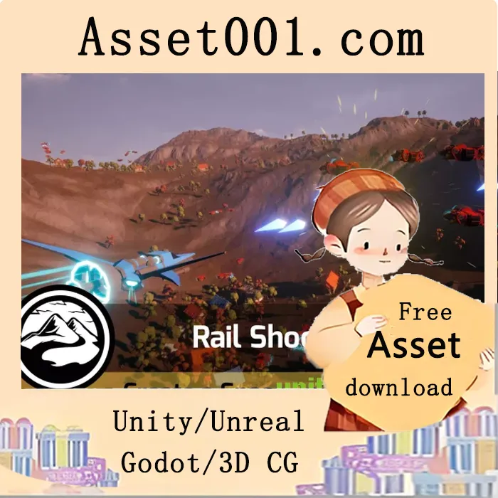 Unity铁路射击游戏模板：分钟内创建可玩的飞船射击游戏|Rail Shooter - Game Template v1.01