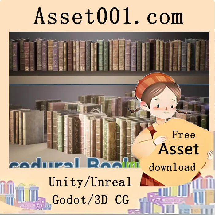 基于蓝图与智能随机材质的无限书本生成方案|Procedural Books v5.1-5.2+