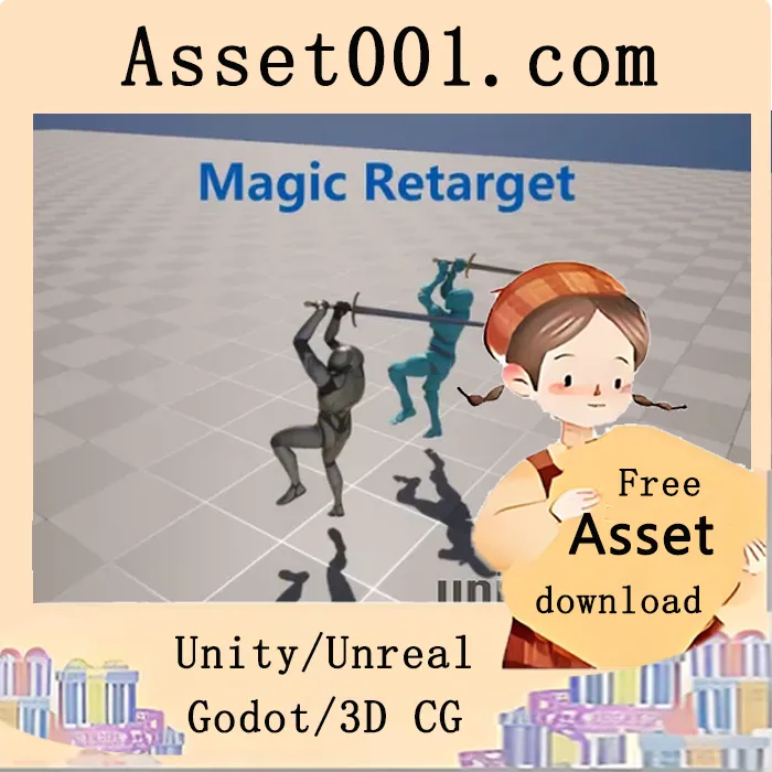Unity/Unreal动画重定向中的IK Rig求解器实用工具|Anim Retarget Magic v1.0+