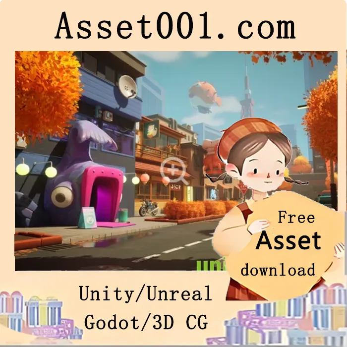 基于Unreal 5的风格化城市环境构建：模块化建筑与昼夜场景设计|Anime City Suburbs v5.0-5.2+