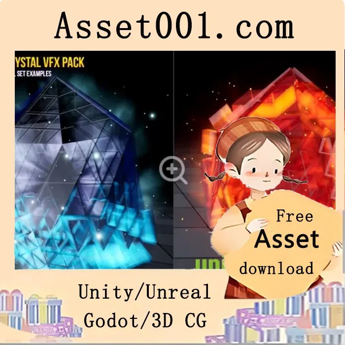 Unity魔幻水晶视觉效果包：28+可定制水晶特效集|Magical Crystal VFX Pack v5.2+