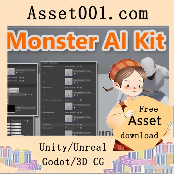 MonsterAiKit：基于蓝图的怪物AI工具包，零编程经验也能快速实现复杂行为系统|Monster Ai Kit v5.0+