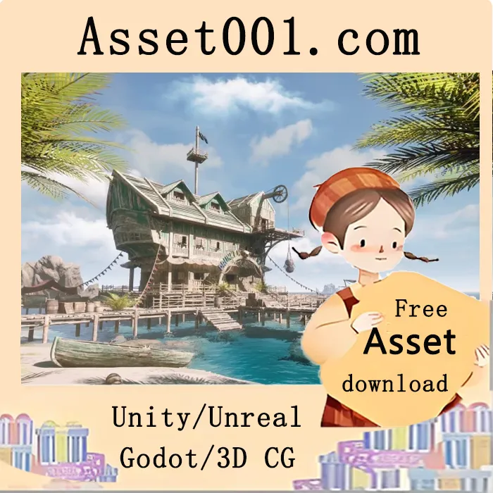 海盗酒馆场景资源包：打造专属海盗主题 tavern|Pirate Tavern Environment ( Pirate Tavern Environment Uncharted Tavern Island ) 5.5