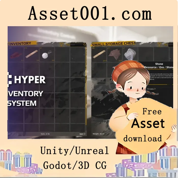 基于槽位的库存系统 V3（5.5+）——支持拖放、多类型扩展的轻量级模块化解决方案|Hyper Slot based Inventory V3 (5.5+)