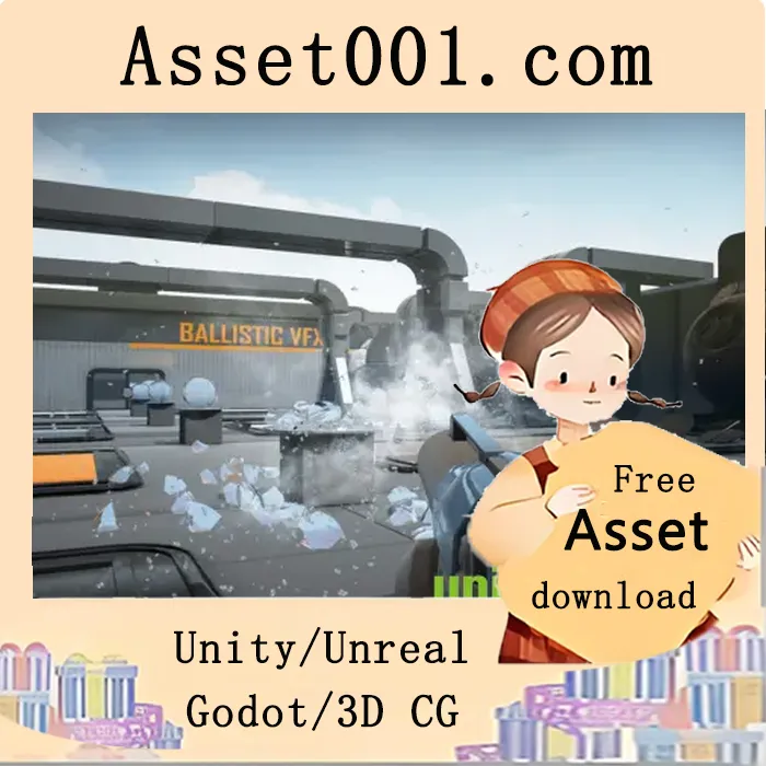 Unity/Unreal引擎 projectile武器粒子特效库：含96种撞击效果及爆炸碎片系统|Ballistics FX v5.3+