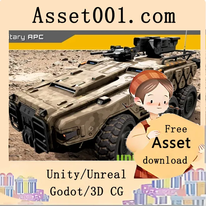 科幻军事装甲运兵车，支持RTS与第三人称游戏体验|SciFi Military APC v4.27+