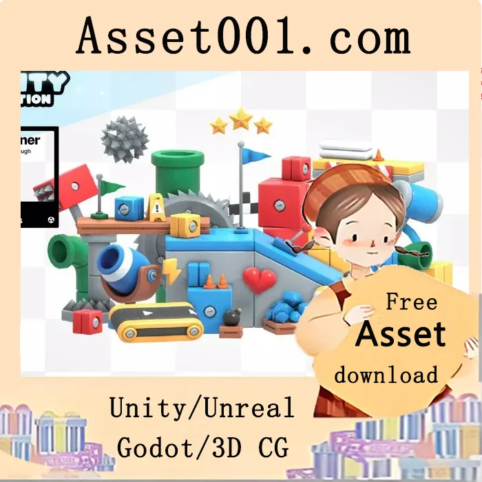 Unity平台跳跃包KayKit v1.0.1发布，包含525个低多边形模型|KayKit - Platformer Pack for Unity v1.0.1