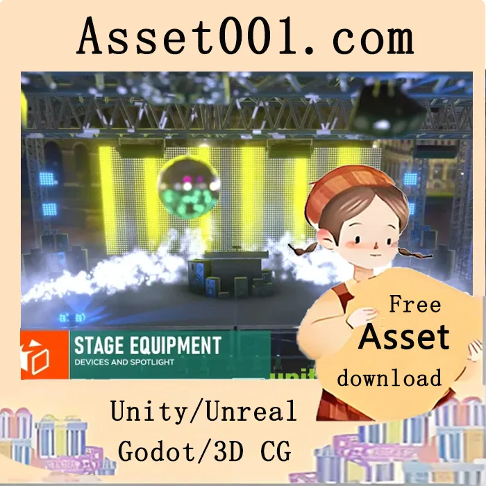 舞台设备与聚光灯套装：适用于VR项目的灯光特效资源包|Stage equipment - devices and spotlight v1.0