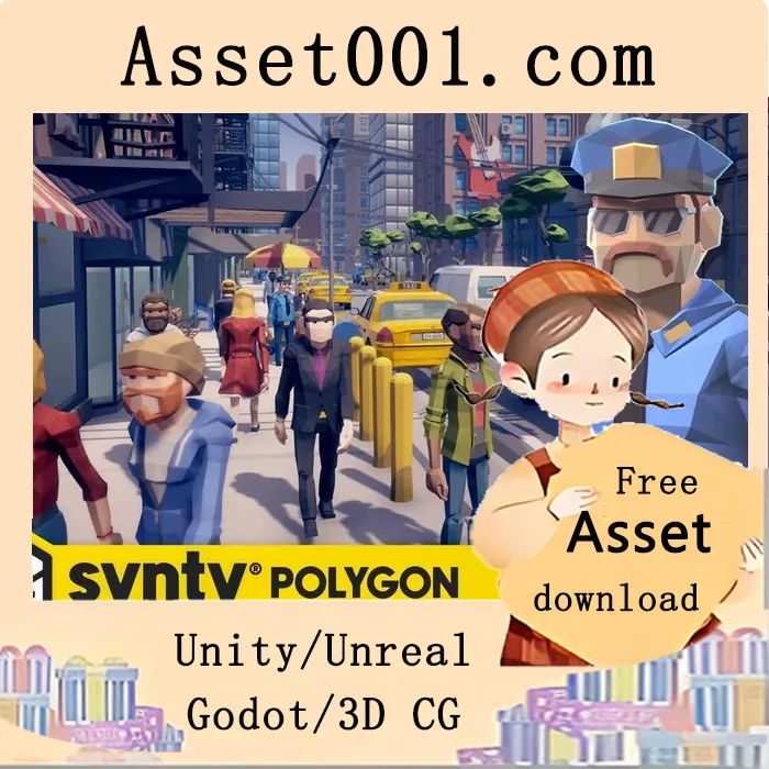 Synty Studios推出低多边形城市资产包，包含331个城市场景资产|POLYGON - City Pack - Art by Synty v1.12.1