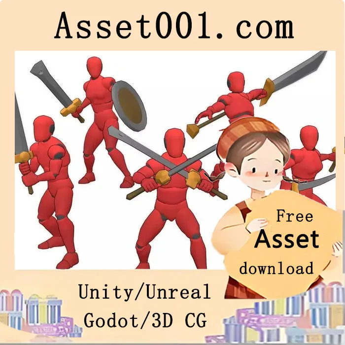 Unity资产商店：可重定向的人体3D近战动画包 v2.0.2|Human Melee Animations v2.0.2