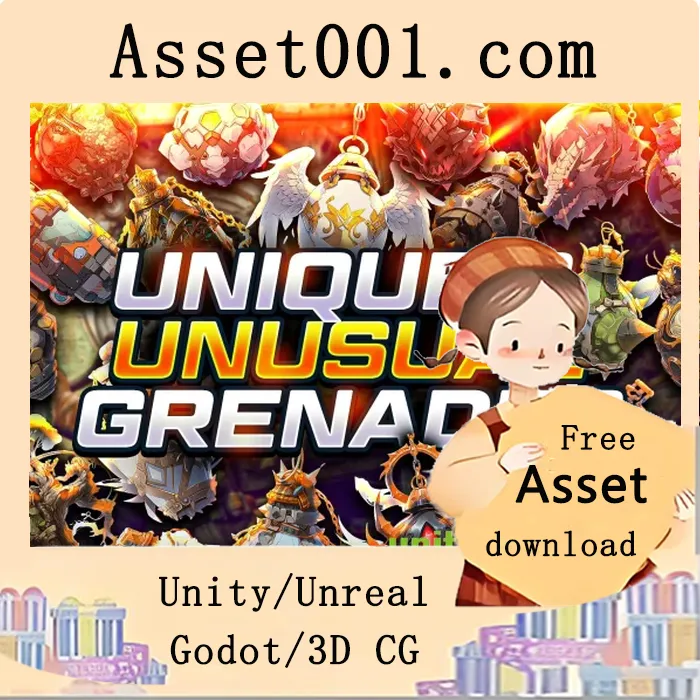 独一无二的爆炸物图标合集：100+种经典与创意设计，为游戏开发提供视觉灵感|Unique & Unusual Grenades v1.0