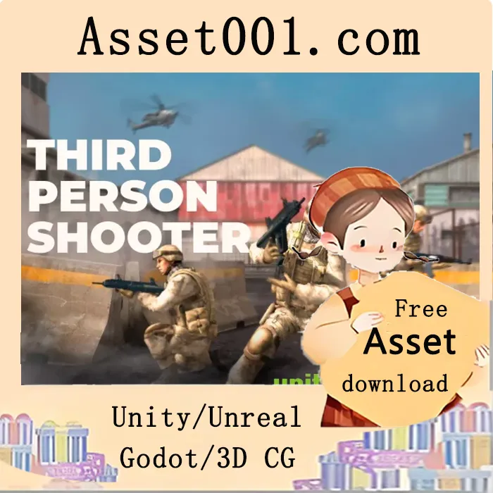 Unity资产商店最受欢迎的第三人称射击游戏套件——开箱即用，零配置，新手零代码，专业开发者支持模块化扩展|TPS Shooter (Military Style) v8.0