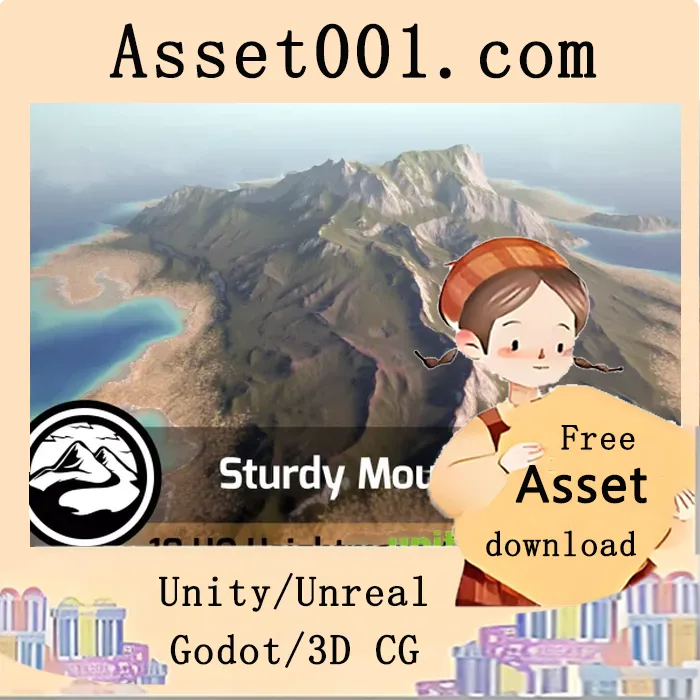 Unity官方发布“坚固山脉”高度图印章包|Sturdy Mountains - Stamp Pack v1.0