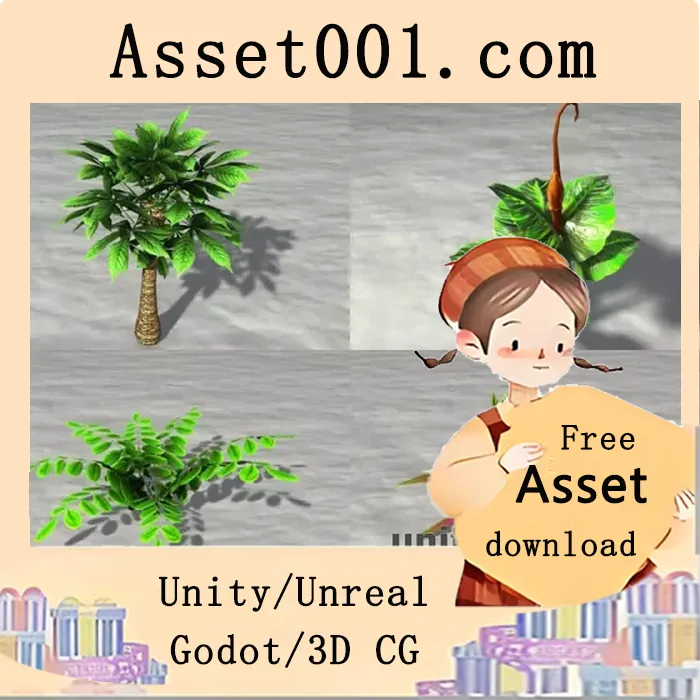 Alien 2植被包：包含72个植被模型及24个独特模型，支持三档LOD与24个LOD组预制体|Alien 2. Vegetation Pack v2