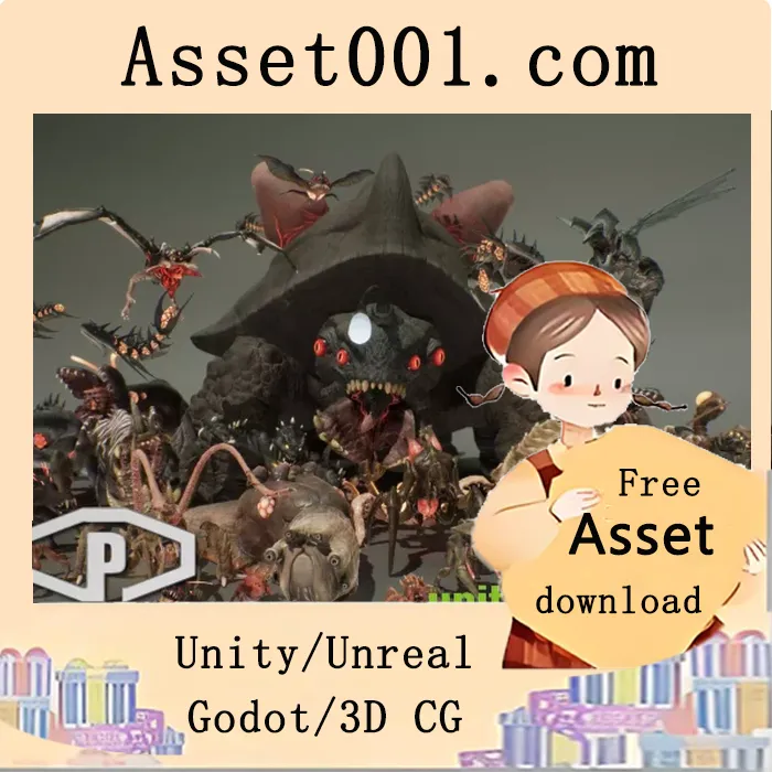 怪物全包Vol.1发布：包含30个原创怪物设计|MONSTER FULL PACK VOL 1 v1.3