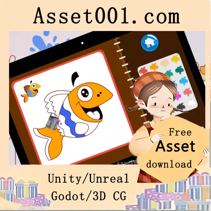 Unity完整项目绘画书：自由选择并上色创作|Paint Book Unity Complete Project v1.1