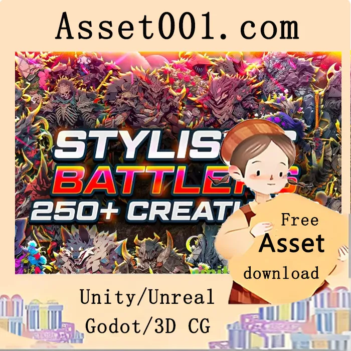 440+精美生物精灵资源包，为回合制RPG增添丰富视觉体验|Stylistic RPG Battlers - 440+ Creatures v1.0