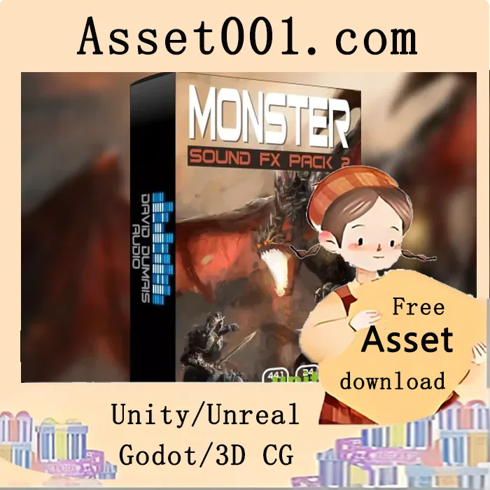 怪物音效包2：1300+高质量音效，专为游戏与影视设计|Monster Sound FX Pack 2 v1.0