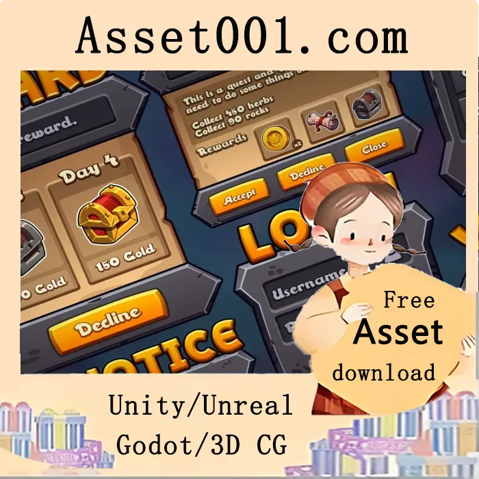 可爱RPG界面套装：包含19个预设菜单及完整自定义菜单工具包|Cute RPG UI Kit v1.12