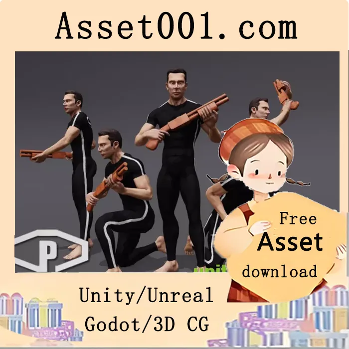 高质量霰弹枪动画集，包含180+种人体动作捕捉动画|ANIMSET: SHOTGUN v1.5